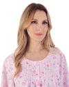 Slenderella Womens 100% Woven Cotton Long Sleeve Nightie