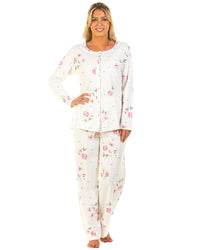 Sue Marks Womens Florence Floral Button Pyjamas