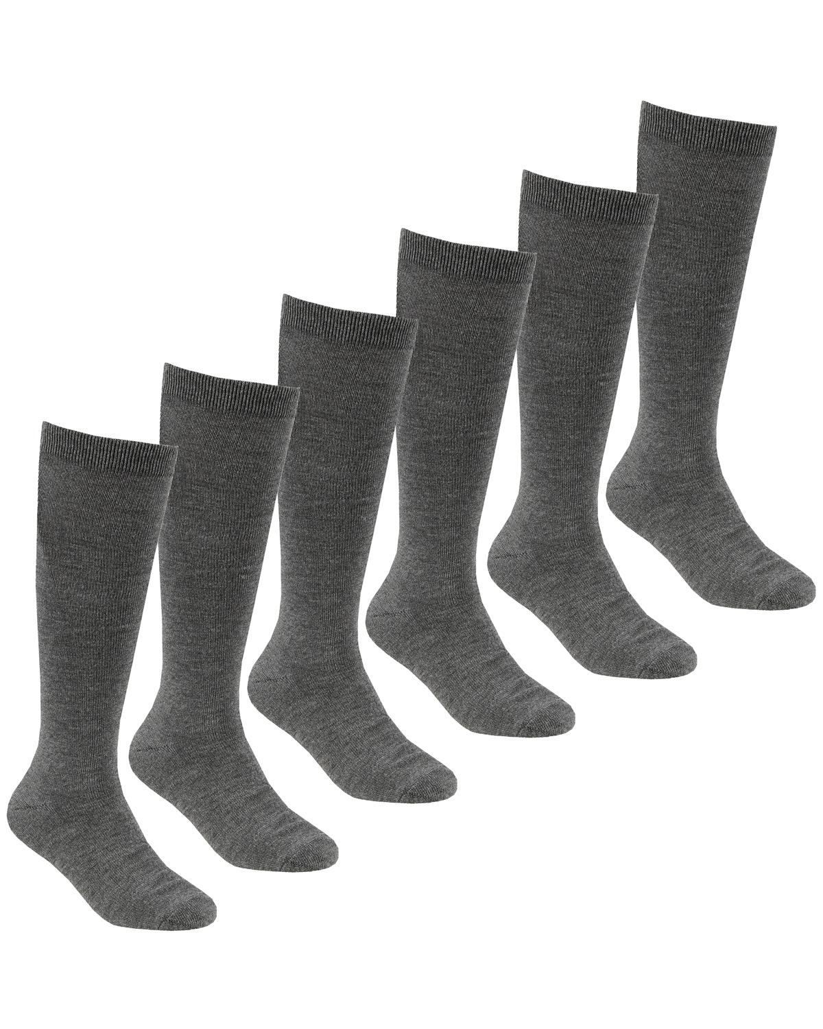 6 Pairs Kids Bamboo Knee High Socks