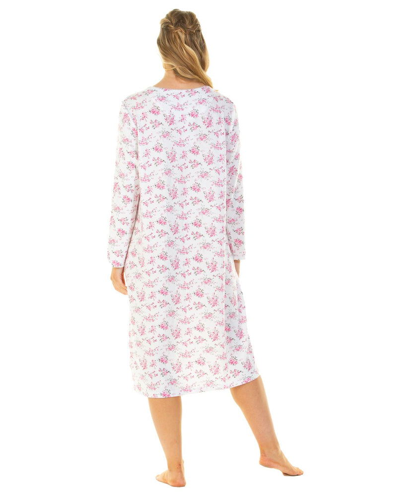 La Marquise Womens Elizabeth Cloudknit Floral Nightie