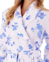 Slenderella Womens 46" Floral Mock Quilt Dressing Gown