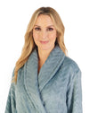 Slenderella Womens Embossed Wrap Dressing Gown