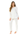 La Marquise Womens Flower Leaf Cuddleknit Pyjamas