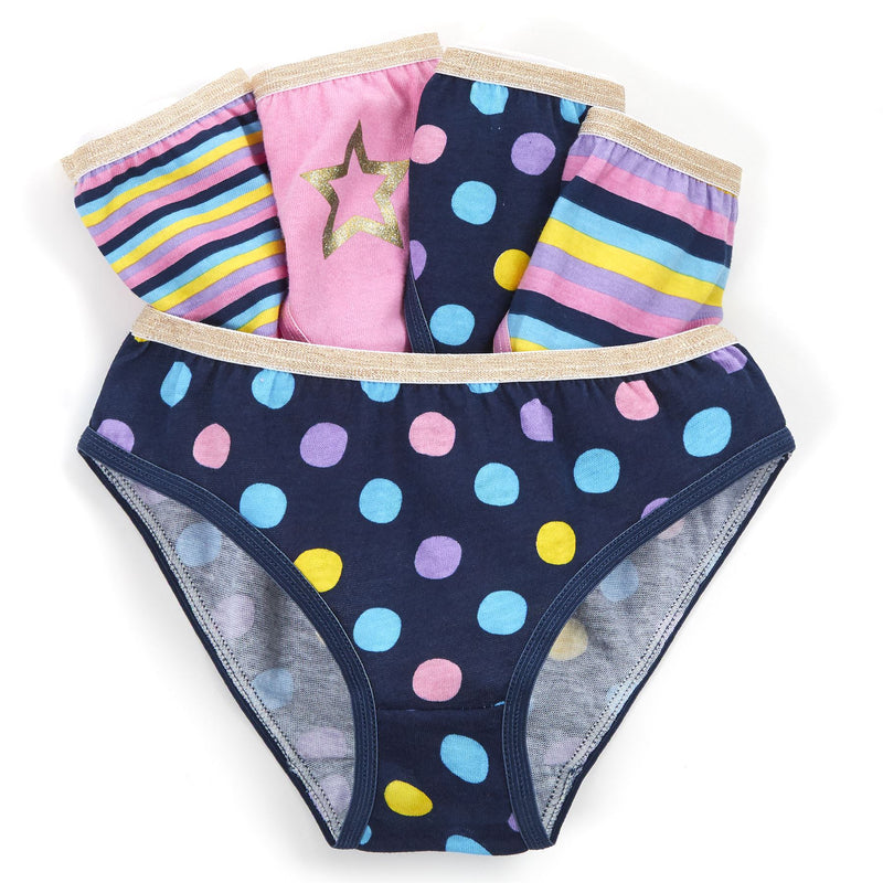 Girls 15 Pairs Multipack Cotton Knickers