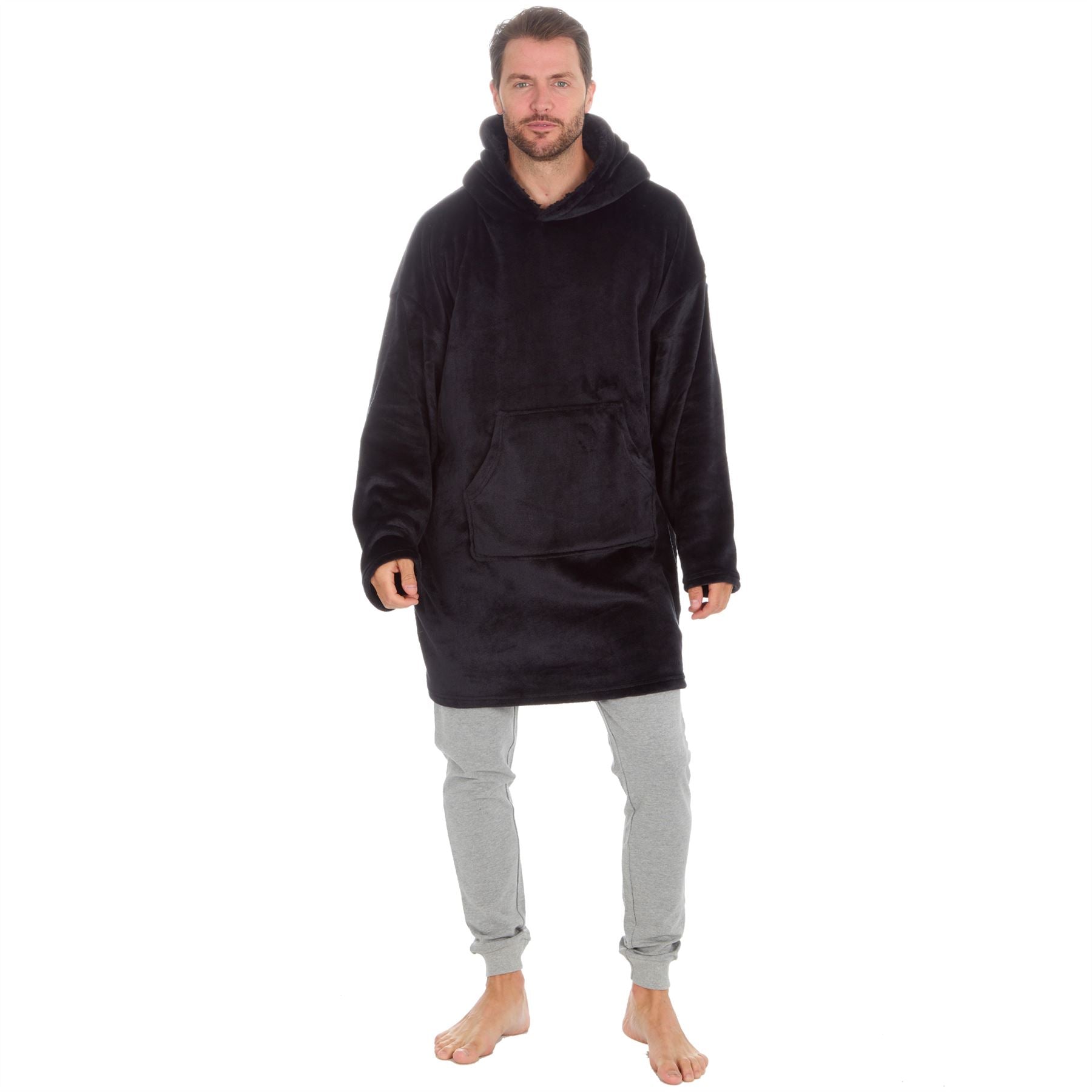 Huggable Mens Polished Fleece Oversized Hoodie