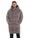 Huggable Mens Sherpa Fleece Oversized Blanket Hoodie