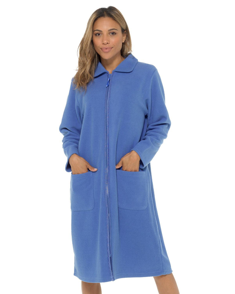 Undercover Womens Zip Fleece Dressing Gown