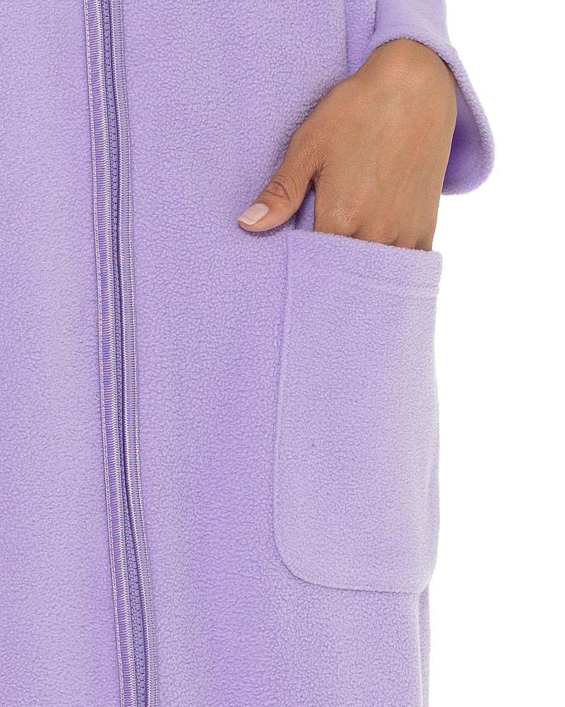 Undercover Womens Zip Fleece Dressing Gown