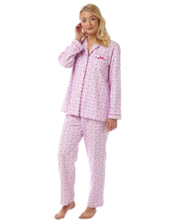 Lady Olga Womens Holly Winceyette Long Sleeve Pyjamas