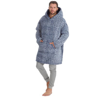 Huggable Mens Sherpa Fleece Oversized Blanket Hoodie