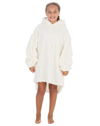 Huggable Kids Sherpa Cable Fleece Snuggle Hoodie