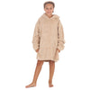 Huggable Kids Plain Oversized Fleece Hoodie