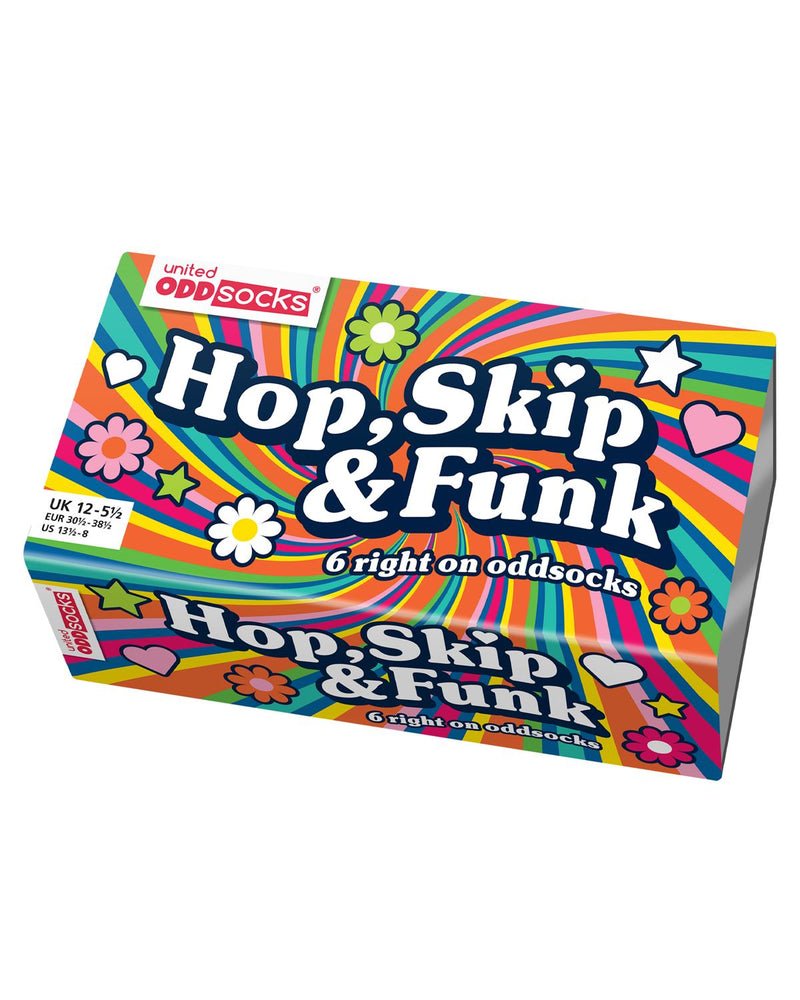 United Oddsocks Girls Hop, Skip & Funk Socks Gift Box