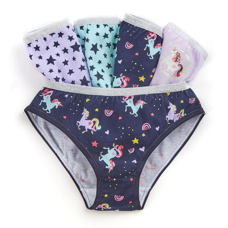 Girls 15 Pairs Multipack Cotton Knickers