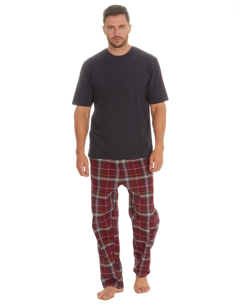 Cargo Bay Mens Short Sleeve Check Pyjamas