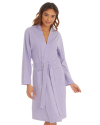 Womens Jersey Cotton Rich Kimono Robe