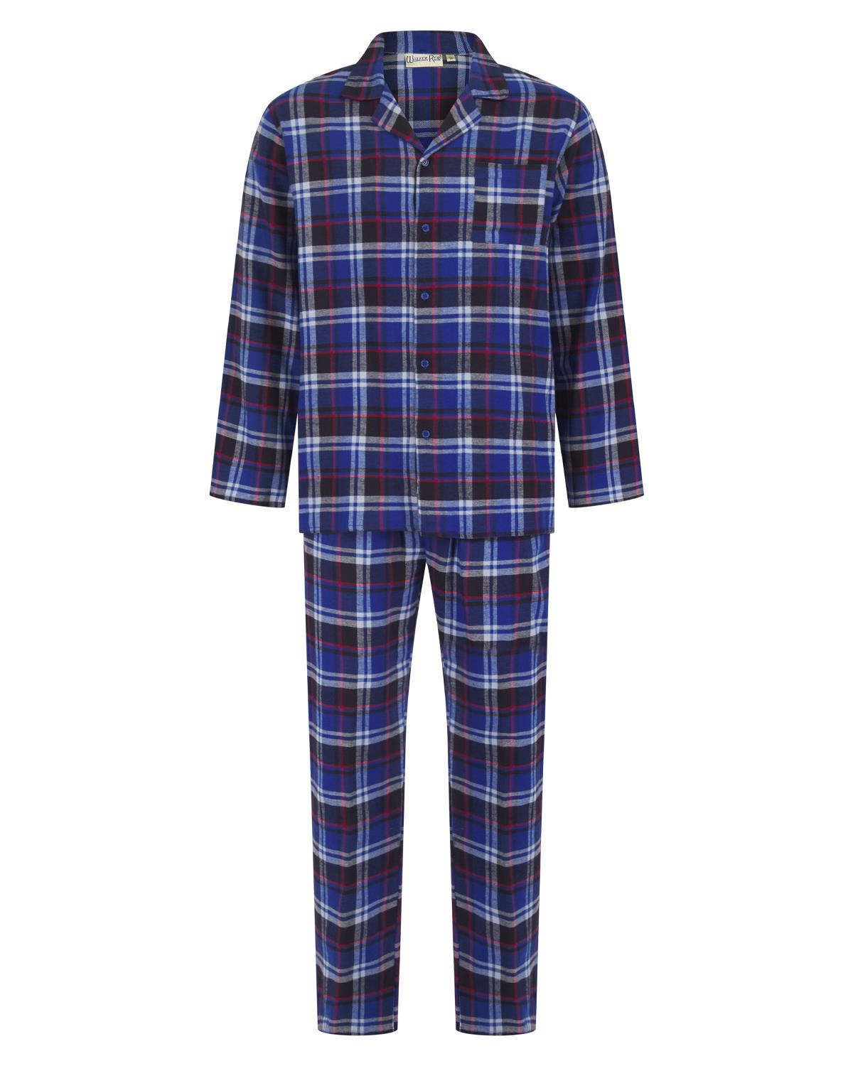 Walker Reid Mens Brushed Cotton Tailored Pyjamas