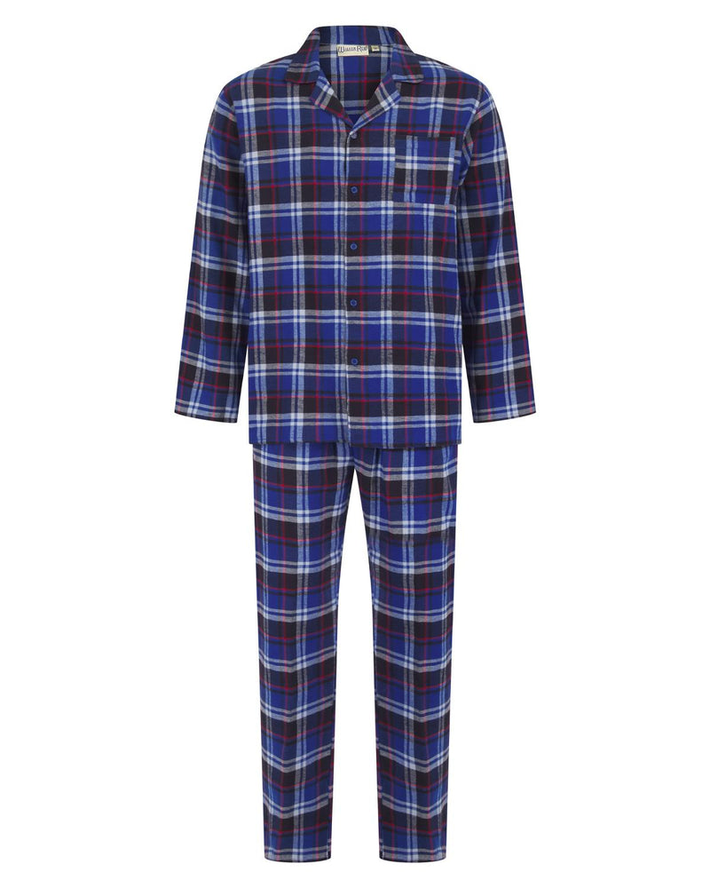 Walker Reid Mens Brushed Cotton Tailored Pyjamas