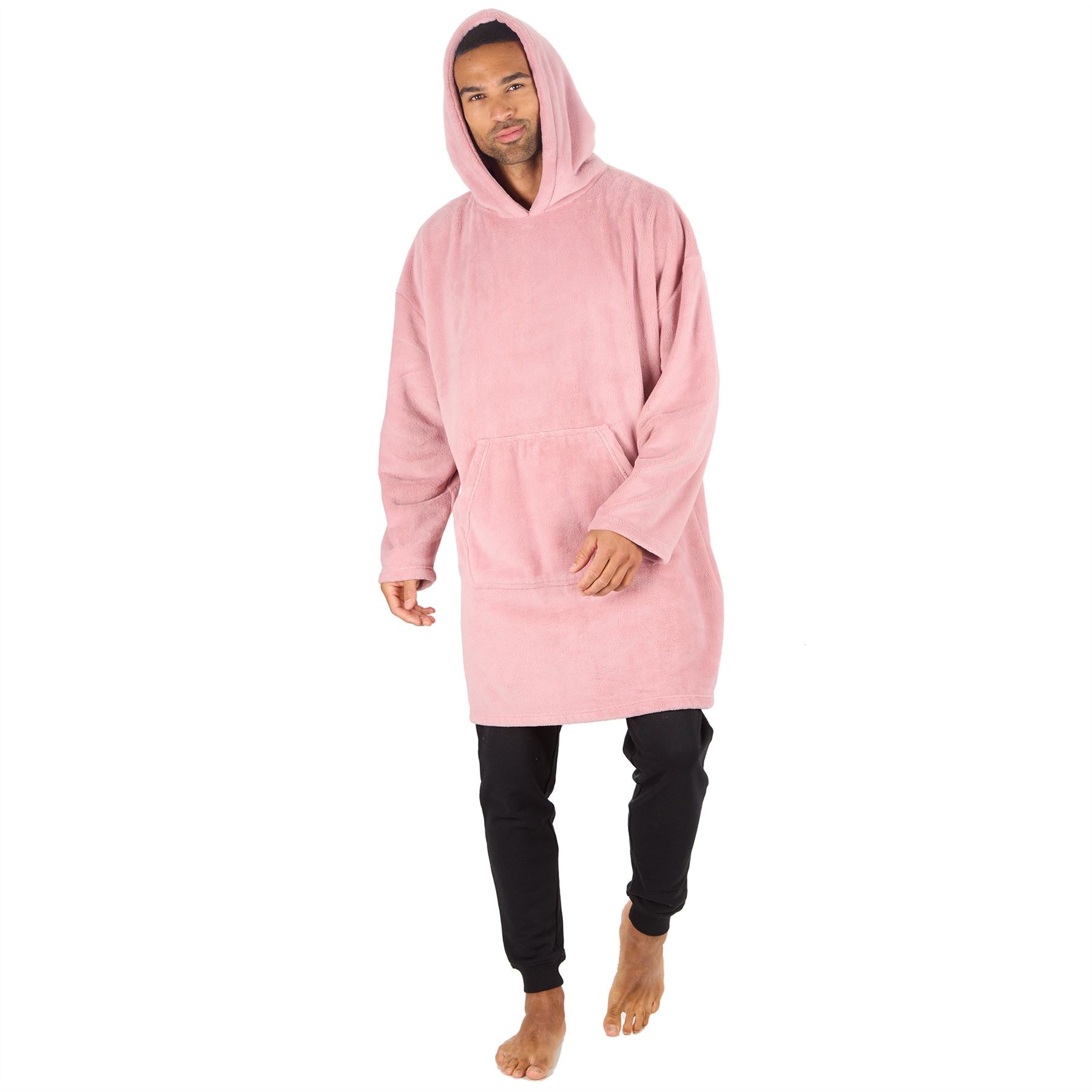 Huggable Adults Plain Oversized Fleece Hoodie