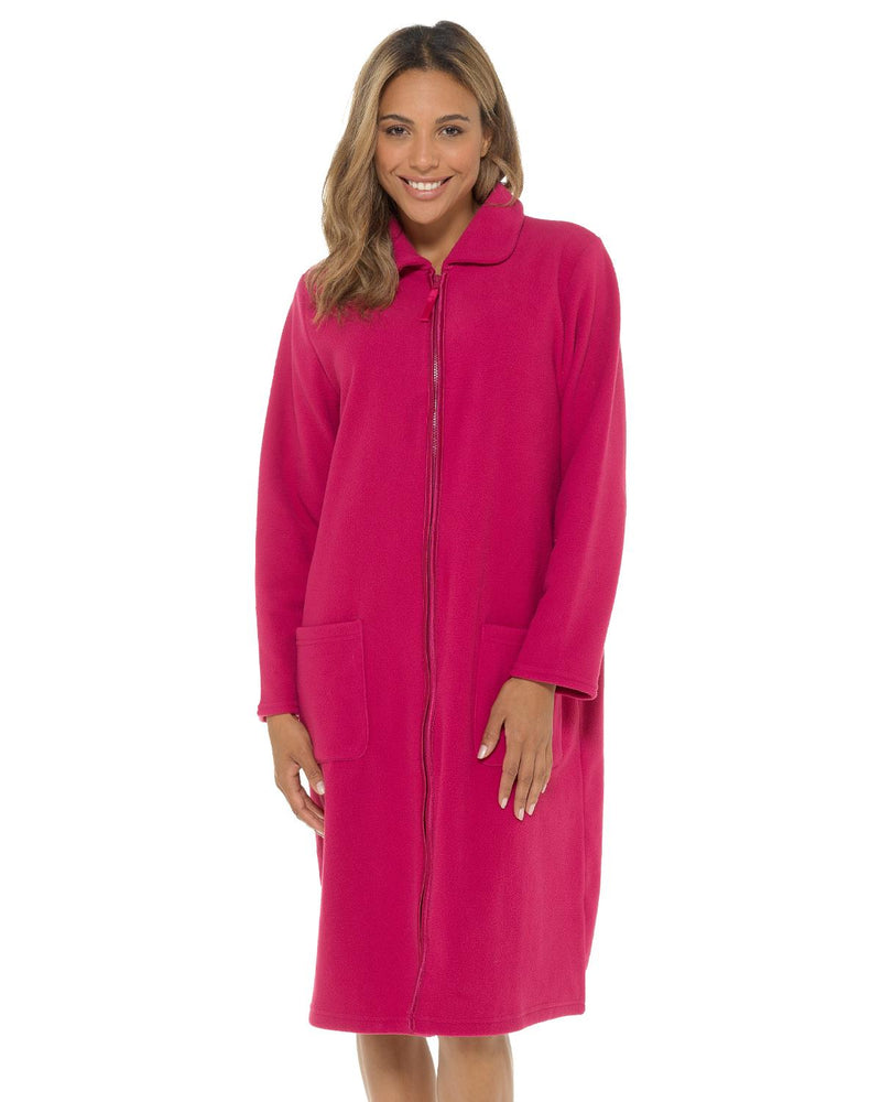 Undercover Womens Zip Fleece Dressing Gown