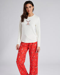 Loungeable Womens Nama-Sleigh Reindeer Christmas Pyjamas