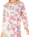 Lady Olga Womens Roses Jersey Long Sleeve Nightie