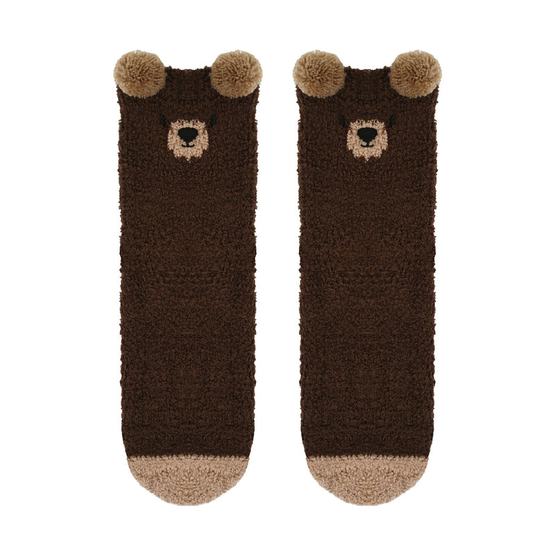 Loungeable Womens Bear Cosy Socks In Gift Box