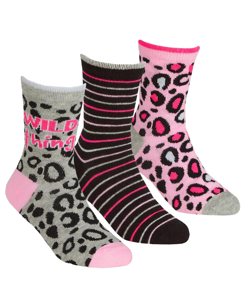 6 Pairs Girls Animal Print Ankle Socks