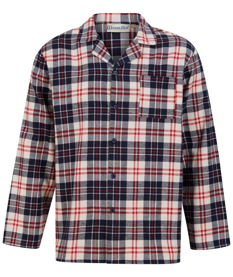 Walker Reid Mens Brushed Cotton Check Tailored Pyjamas