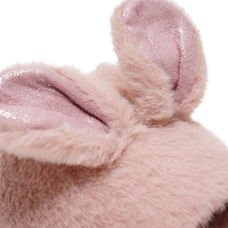 Loungeable Womens Fur Bunny Ear Slippers