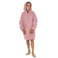 Huggable Kids Plain Oversized Fleece Hoodie