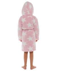 Slumber Hut Girls Star Print Borg Dressing Gown