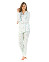 Sue Marks Womens Flower Spray Button Pyjamas