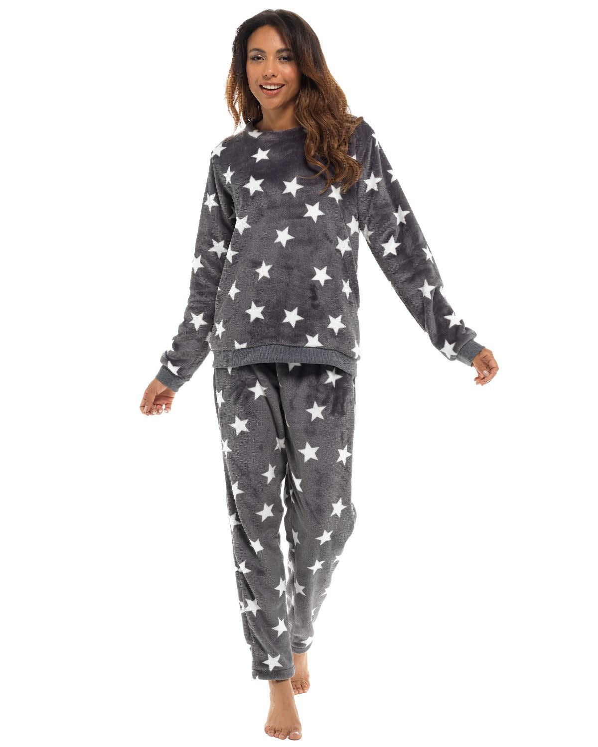 Slumber Hut Womens Star Fleece Pyjamas