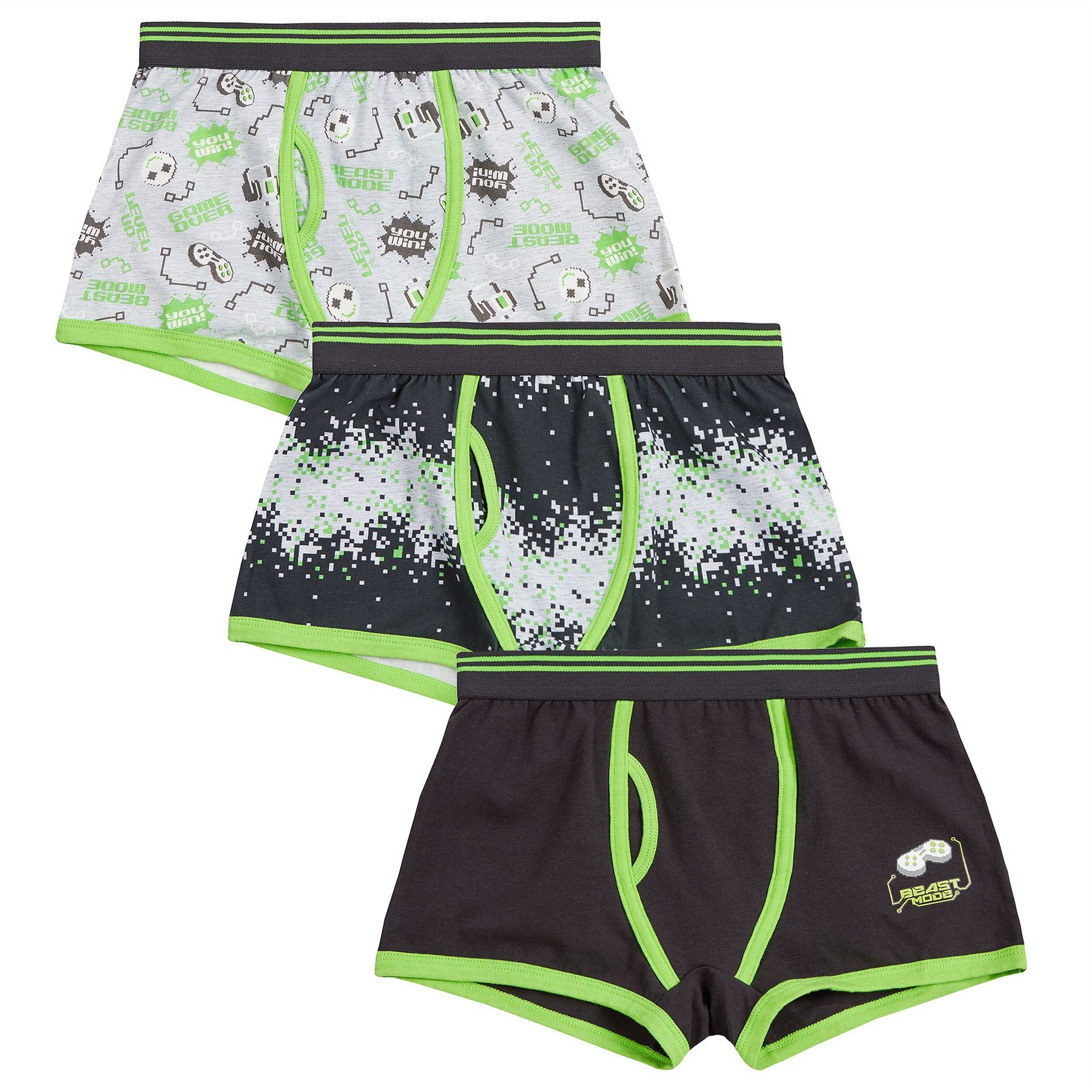 Boys 9 Pairs Multipack Cotton Boxers