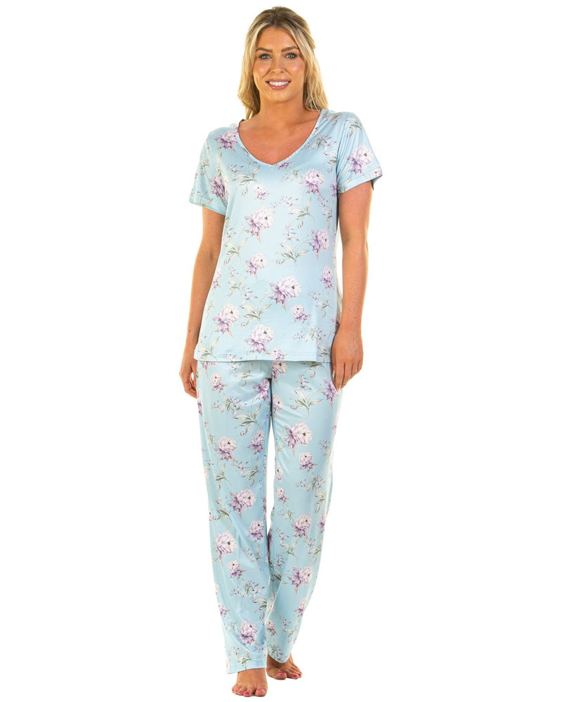 La Marquise Womens Orchid Silkyknit Pyjamas