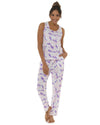 Wolf & Harte Womens Lilac Tie Dye Pyjamas