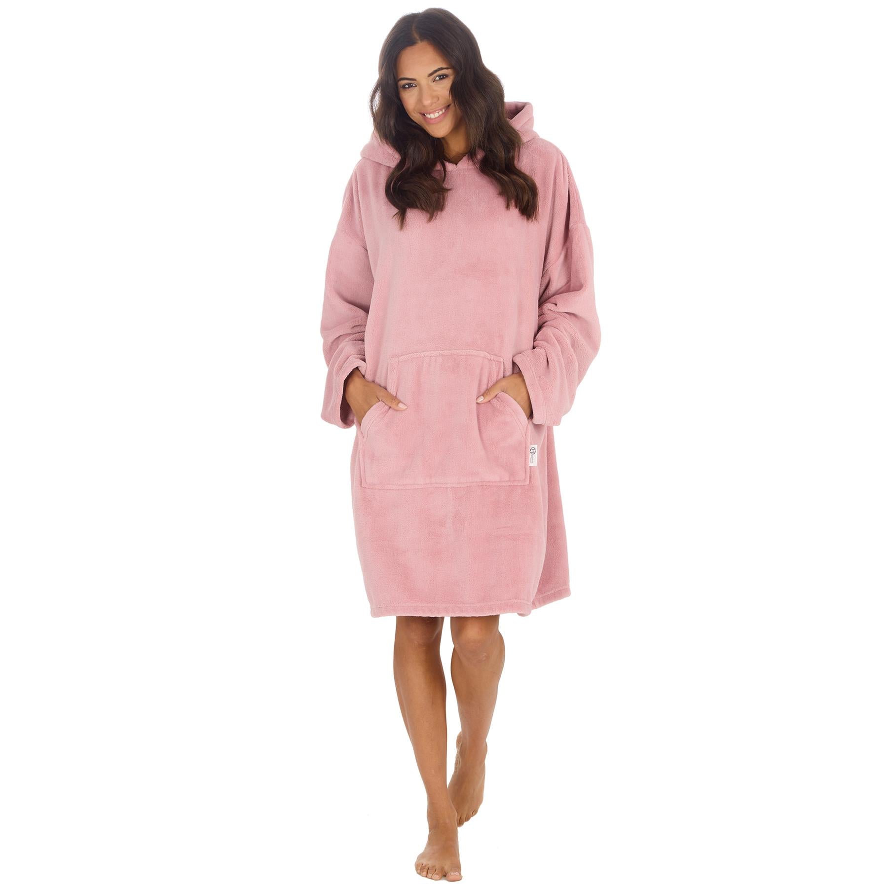 Huggable Adults Plain Oversized Fleece Hoodie