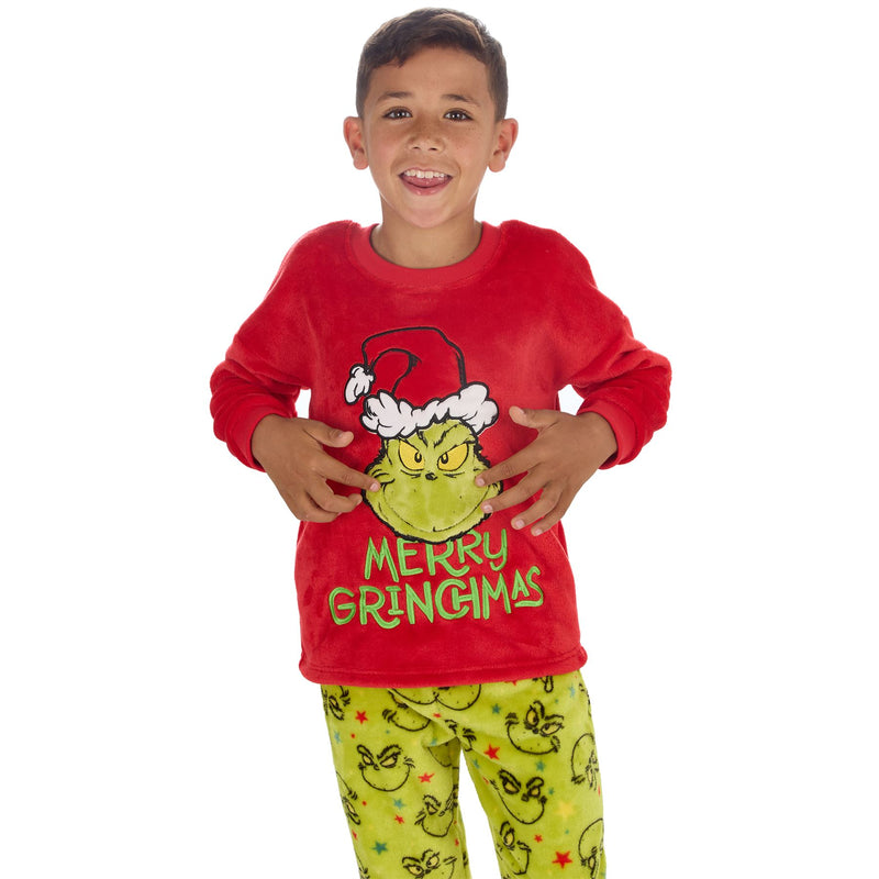 The Grinch Juniors Christmas Fleece Pyjamas