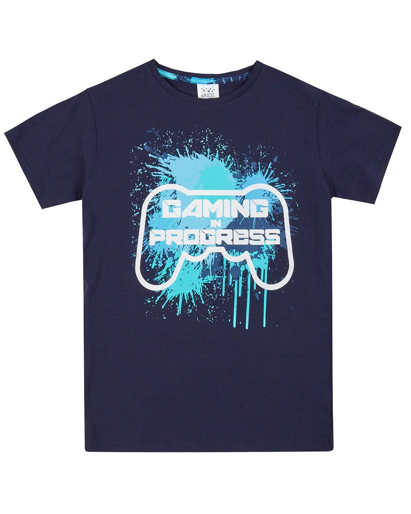 Boys Jersey Gaming Short Pyjamas