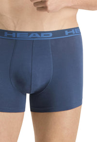 HEAD Mens 2 Pack Cotton Boxer Shorts