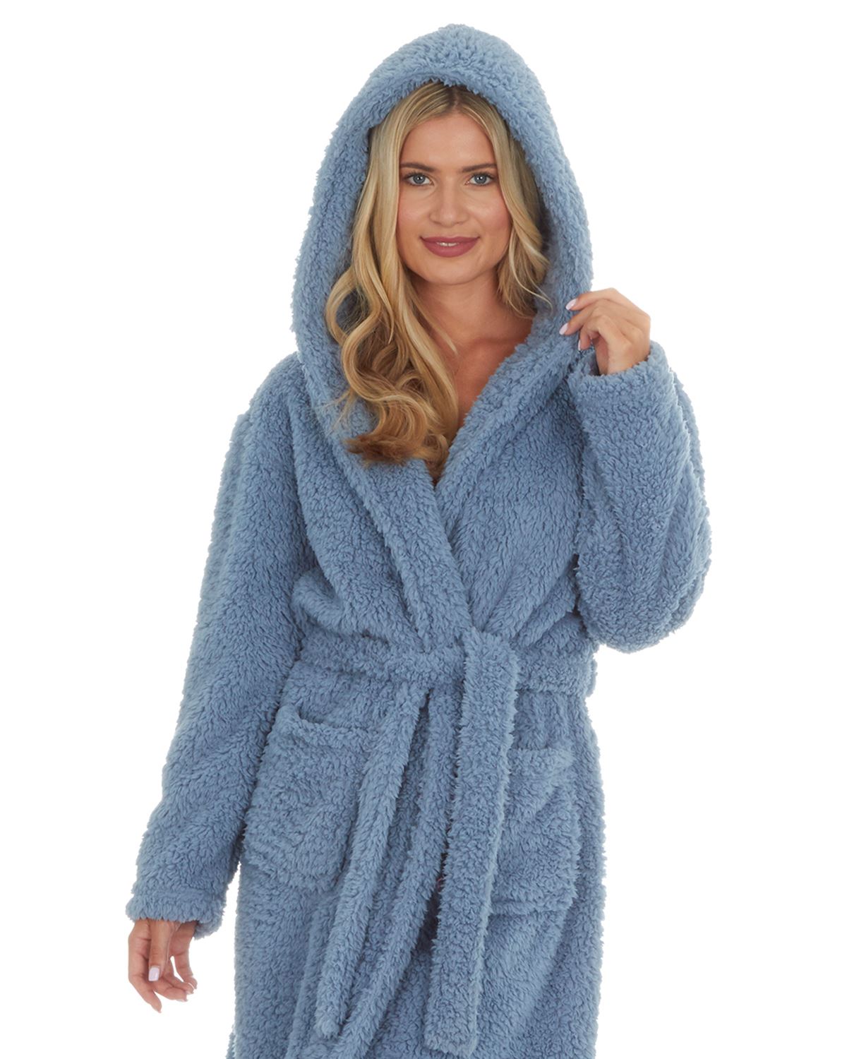 Forever Dreaming Womens Borg Dressing Gown