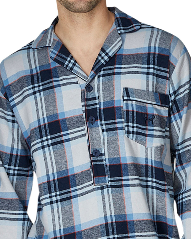 Haigman Mens Brushed 100% Cotton Nightshirt