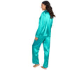 Slumber Party Womens Satin Long Pyjamas