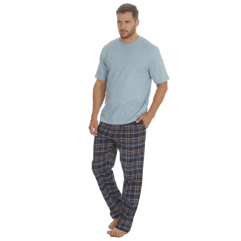 Cargo Bay Mens Short Sleeve Check Pyjamas