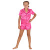 Slumber Party Girls Satin Short Pyjamas