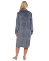 Slumber Hut Womens Wave Effect Zip Dressing Gown