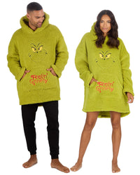 The Grinch Adults Oversized Sherpa Hoodie