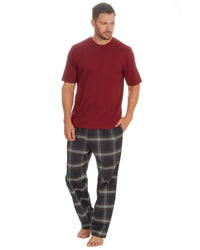 Cargo Bay Mens Short Sleeve Check Pyjamas