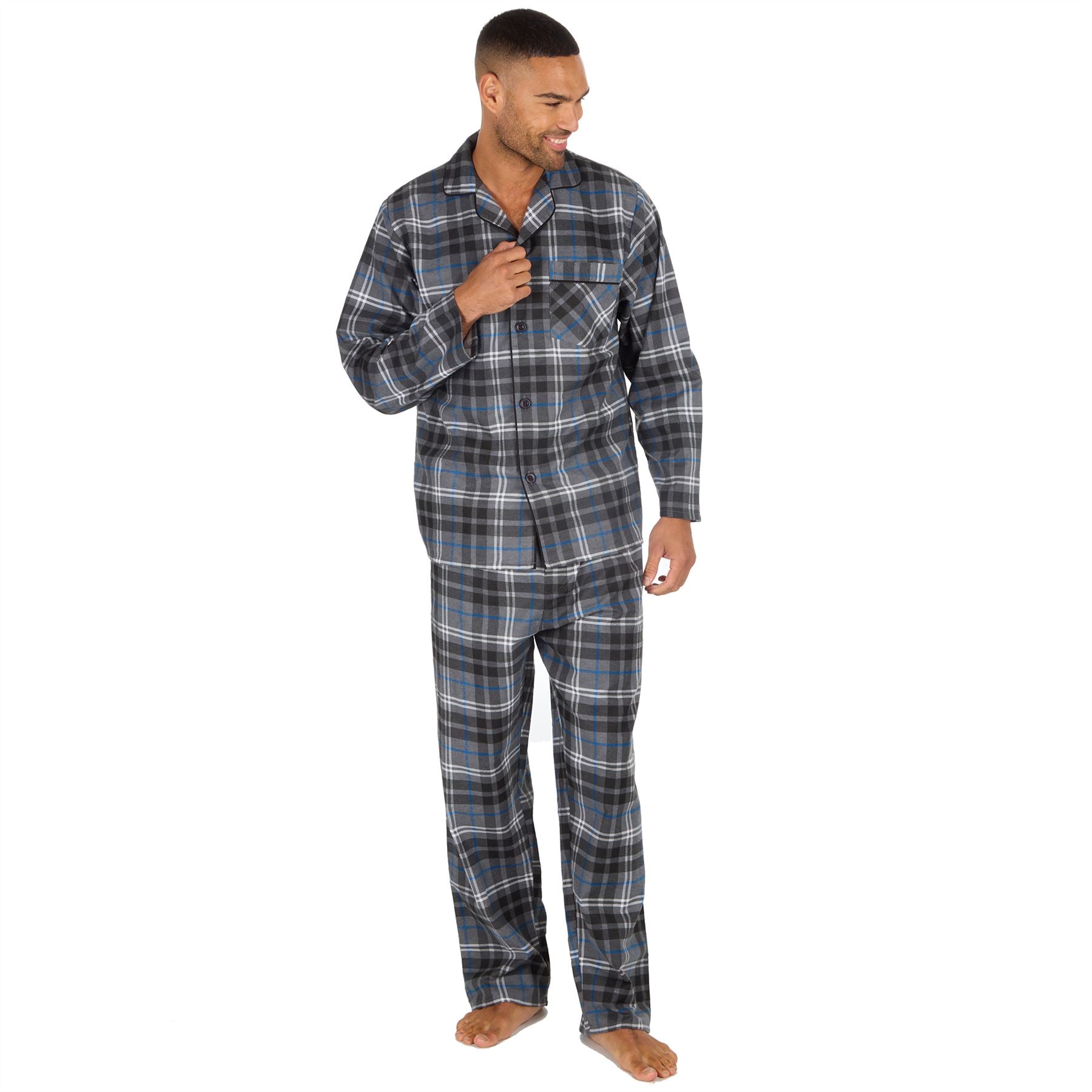 Cargo Bay Mens Flannel Check Pyjamas